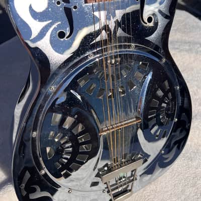 Dobro 10 string resonophonic guitar mid 70's - chrome image 7