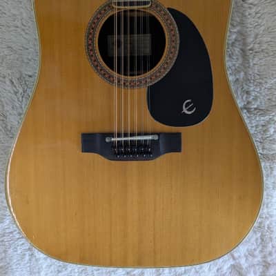 Vintage Epiphone FT-165 Bard 12 Acoustic 12-String Guitar with case - nice shape image 13