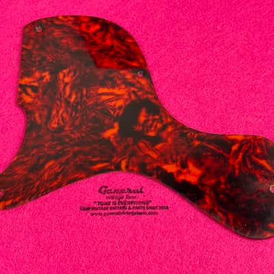 General Vintage Tone Left handed NOS Tortoise nitrate celluloid Pickguard for Les Paul®️ Junior double cut 58/61 image 1