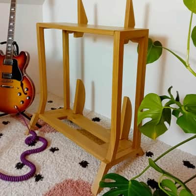 Lakefront Natural Pi Amp Stand: Handmade Solid Wood Angled Guitar Amplifier stand 2025 - Clear hardwax oil image 8