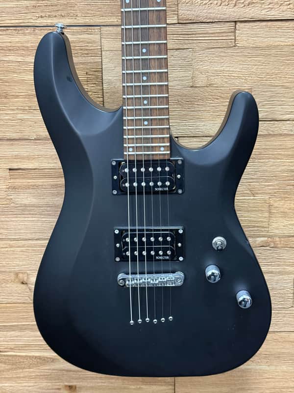 Schecter C-6 Deluxe Diamond Series Guitar -2014 - Satin Black- 6lbs 14oz. image 1