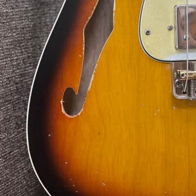 Berly T-Custom Thinline 2025 - 3-Tone Sunburst. NEW, (Authorized Dealer) image 5