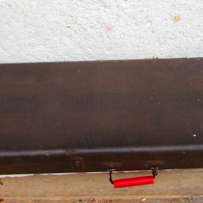 Mosrite The Ventures Bass Guitar, 1964, Candy Apple Red, Case image 19