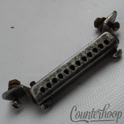 *Gretsch Nickel Snare Drum Butt Plate 2 5/8" Wire Guides Vintage Marching Parade image 2