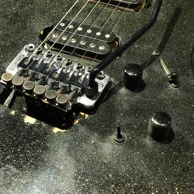 1990 Hamer USA Centaura HH - Offset Pickups - Black/Gold Sparkle - case included image 8