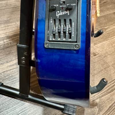 1998 Gibson EC-10 Standard Acoustic/ Electric Beale Street Blue Lacquer image 9