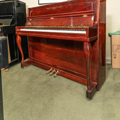 Nordiska 46" Upright Piano | Polished Mahogany | Used Bild 3