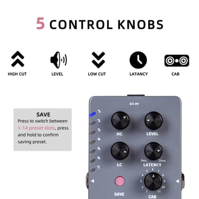 MOOER CAB X2 Dual Footswitch Cab Sim IR Loading Stereo Cabinet Simulation Pedal   (Price includes the import duty for US buyer) image 3