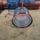 Ludwig Vistalite 4 piece Drum Set 1970's - Blue Acrylic