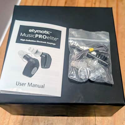 Etymotic Research Music Pro Elite Rechargeable Musicians Earplugs with Active Hearing Protection 2024 - Black Near Mint in Box image 2
