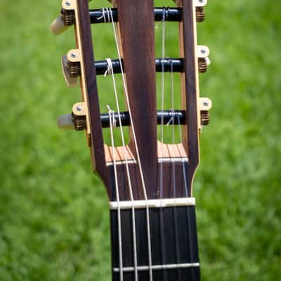 2016 Kris Barnett, Cedar Ziricote, Hybrid Fan Lattice Braced, Elevated Fingerboard , Soundport image 13