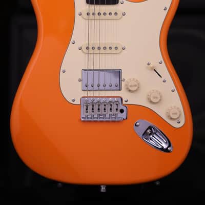 Dhatarattha DST HSS Bright Orange – Roasted Maple Neck, Stainless Steel Frets image 3