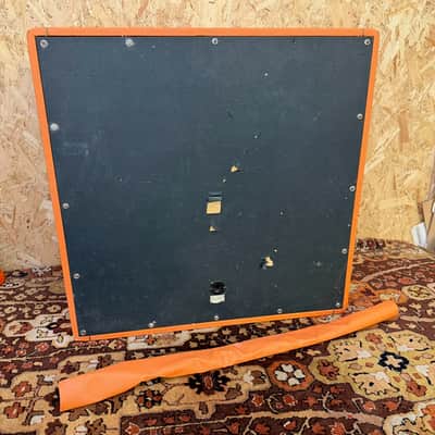Vintage 1968 1969 Marshall 'Salt and Pepper' Orange 4x12 Amplifier Cabinet EMPTY image 8