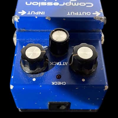 Boss CS-2 Compression Sustainer (Black Label) 1981 - 1989 - Blue X9235 image 3