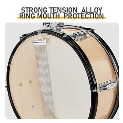 Full Size Adult Drum Set 5-Piece with Bass Drum, two Tom Drum, Snare Drum, Floor Tom, 16" Ride Cymbal, 14" Hi-hat Cymbals, Stool, Drum Pedal, Sticks 2020's image 8