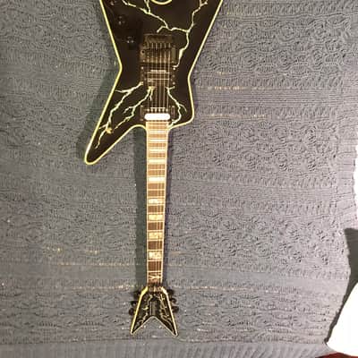 Washburn Dimebag Boogiebolt (Boogiestreet Guitars Custom Shop) 2008 Black w/ Lightning Bolt image 2