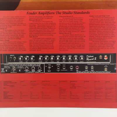 1980s Rivera Era Fender Guitar Amp Amplifiers Collectors Product Catalogue Very Rare Complete Bild 5