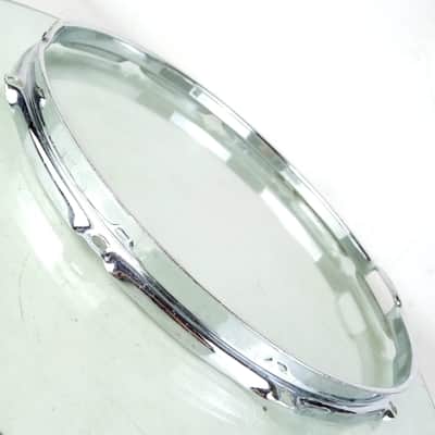 Ludwig 14"COB/Brass Supraphonic/Super-Sensitive Snare Drum Resonant Rim/Hoop 60s image 5