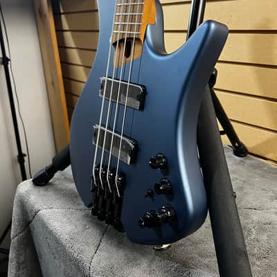 Ibanez EHB Ergonomic Headless Bass Guitar - Arctic Ocean Matte w/Gig Bag & PLEK*D #268 image 3
