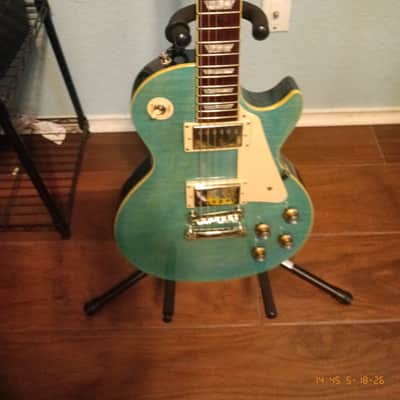 Epiphone Les Paul Standard '60s Quilt Top 2021 - 2025 - Transparent Blue image 2