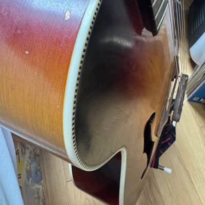 Harmony H954 Broadway 50's Vintage Acoustic- Red Sunburst image 5