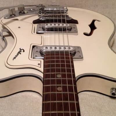 1960's Sekova White Hollowbody Electric Guitar Japan MIJ image 12