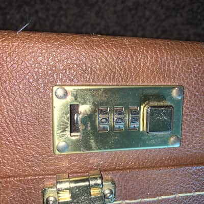 Vintage 1990’s Gibson usa Hardshell case Les Paul pink Brown image 5
