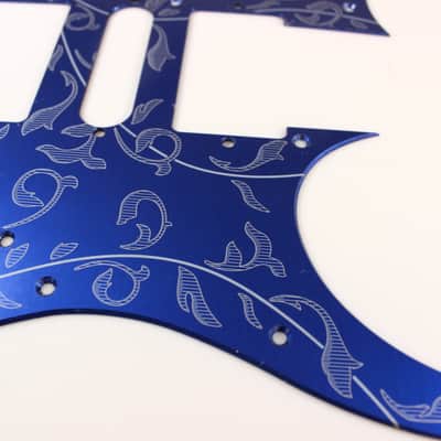 Blue Tree of Life Anodized Aluminum pickguard fits Ibanez (tm) RG550 Jem RG HSH image 3