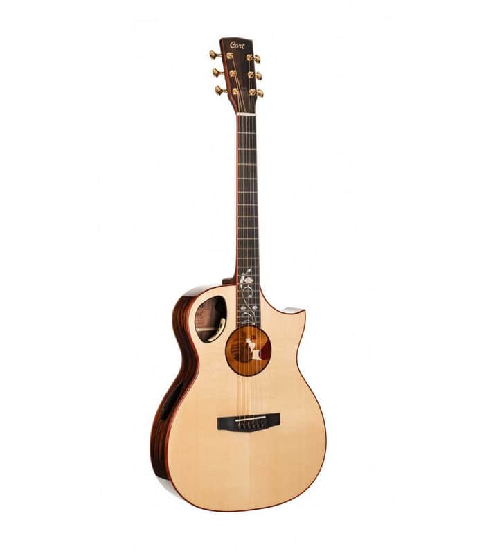 Cort ROSELYN Masterpiece Series Roselyn Redux OM Cutaway Body 5pcs Mahogany & Walnut Neck 6-String Acoustic-Electric Guitar w/Hard Case image 1