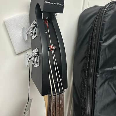 Warwick Rockbass Triumph Lite Electric Upright Bass Guitar - Solid Black High Polish image 3