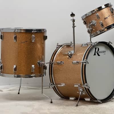 Rogers 20/12/16" 60's Headliner Holiday Drum Set - Champagne Sparkle image 2