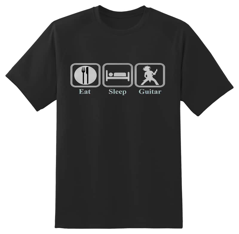 G.A.A. Members Guitar t-shirt "Eat Sleep Guitar"  All Sizes image 1