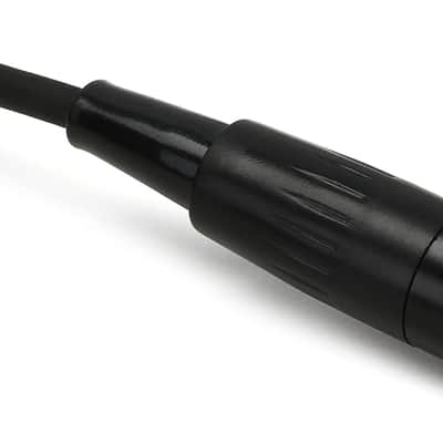 Mini XLR Female to XLR Male Cable - 25 Foot Black image 2