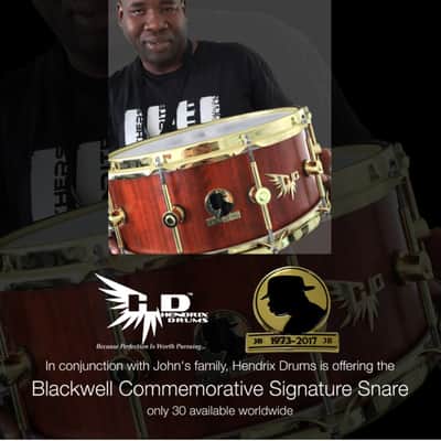 Hendrix John Blackwell Commemorative Signature 6x14 Snare Drum image 6