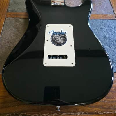 Fender MIM strat 60th Anniversary lefty w/bag 2006 - blk image 3