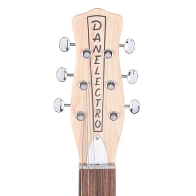 Danelectro STOCK 59-BLACK Stock '59 Series Double Cutaway Shorthorn Shape 6-String Electric Guitar image 8