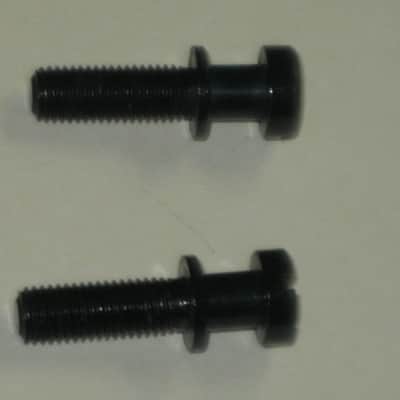 ONE pair of rarely used (rarely handled) Gibson BLACK GLOSS Finish STUDS (aka Mounting Pieces) and Black Finish ANCHORS (aka Inserts) for PTTP BLACK GLOSS Finish Stop Bar Tailpiece (Tailpiece NOT included) came off of a 2000 LP Gothic (NO guitar) image 18