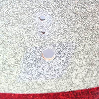 Ludwig 12x15"3Ply Silver/Red Sparkle Mahogany/Maple Snare/Floor Tom Drum Shell70 image 3