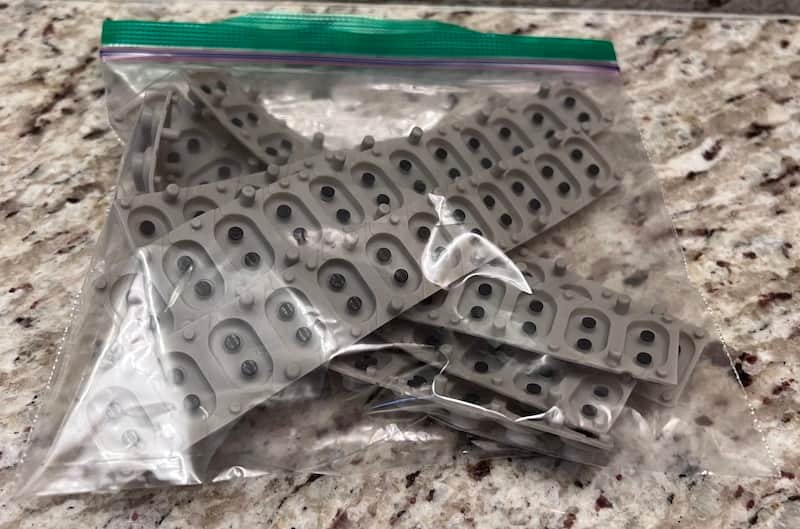 Rubber Key Contact Strip For Ketron SD1 Set image 1