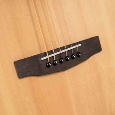 Cort EARTH60CENAT Earth Series Dreadnought Venetian Cutaway Solid Spruce Top Mahogany Neck 6-String Acoustic-Electric Guitar image 8