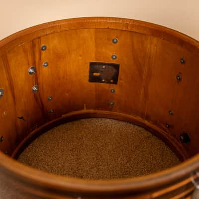 1970s Tempro Tiger Eye's Pearl Drum Set 14x20 8x12 and 16x16 image 25