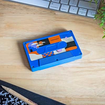 Crosley CR3045CO-SU Cassette Tape Wireless Bluetooth Speaker, Surreal Cobalt image 3