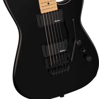 Jackson Pro Origins 1985 San Dimas SD1 HH FR Maple FB Gloss Black with Bag image 3