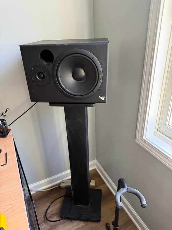 DR Pro SMS36BK Wood Studio Monitor Stand, 36" - Pair Black DR Pro 2015’s - black image 1