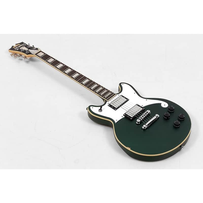 D'Angelico Premier Series Brighton Electric Guitar Regular Sherwood Green image 1