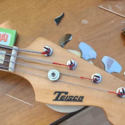 Teisco Jazz bass 1970 - Sunburst - Made in japan vintage image 2