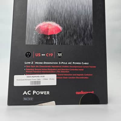 Audioquest Monsoon C19 Power Cord 1M 20A image 4