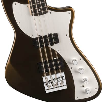 Fender American Ultra II Meteora Bass, Ebony Fingerboard, Texas Tea image 5