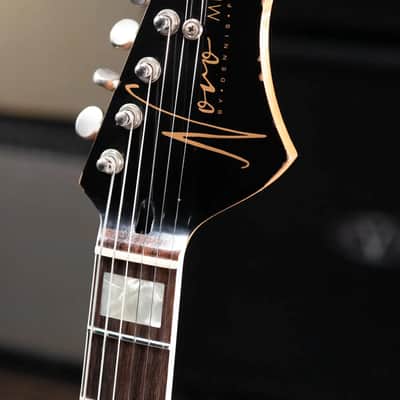 Novo Custom Miris P2 Semi-Hollow Electric Guitar - Faded Sparkling Burgundy with Gig Bag image 6