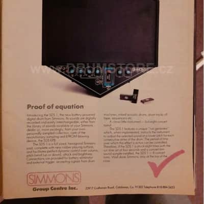 Vintage Simons SDS 1 pad + EPROM image 4
